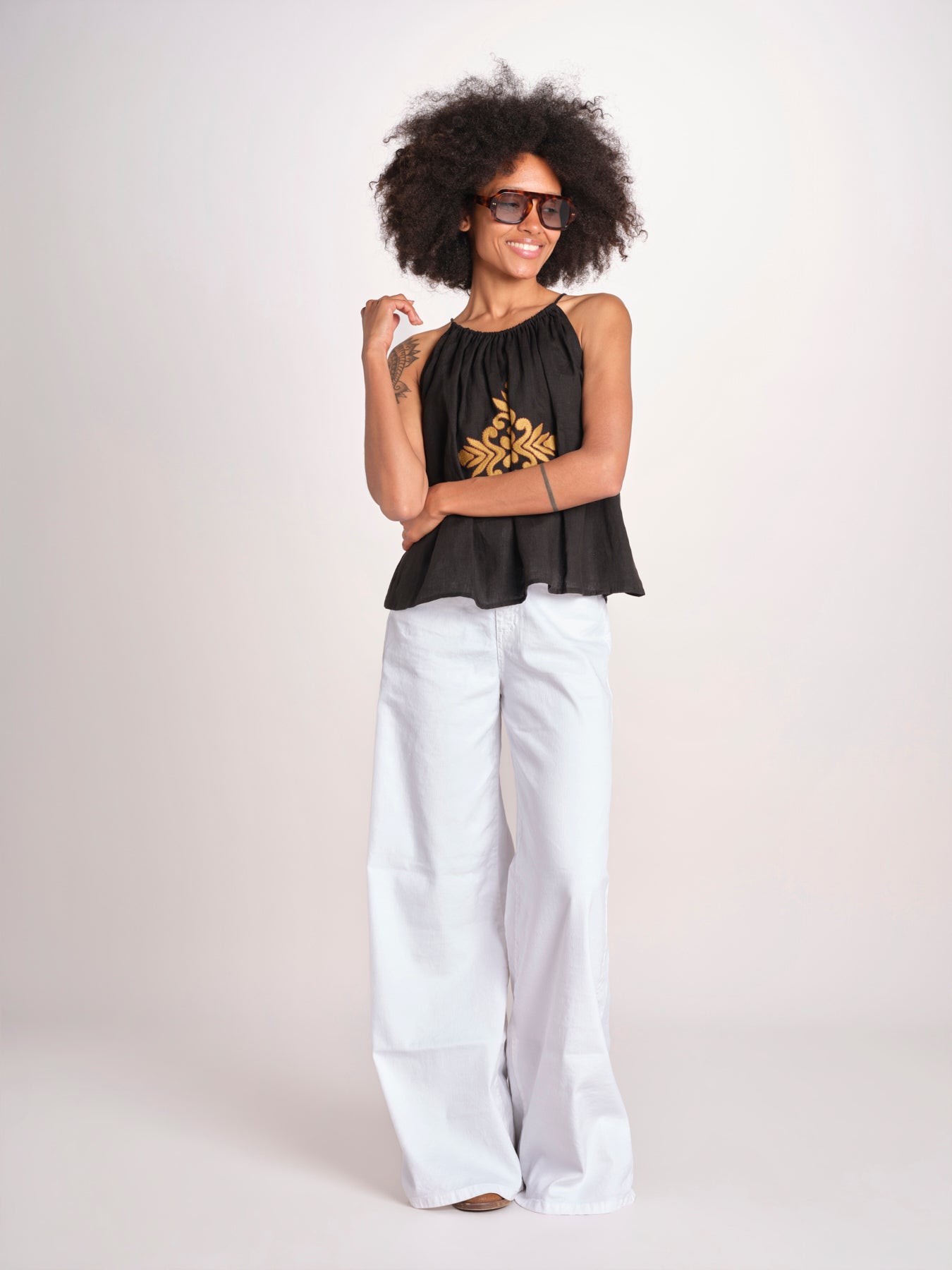 top riocamo greche BE25204 BLACK benaras soleil 
