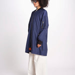 bomber lungo senza elastico BMMA205B6 NAV bombers original 
