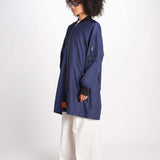 bomber lungo senza elastico BMMA205B6 NAV bombers original 