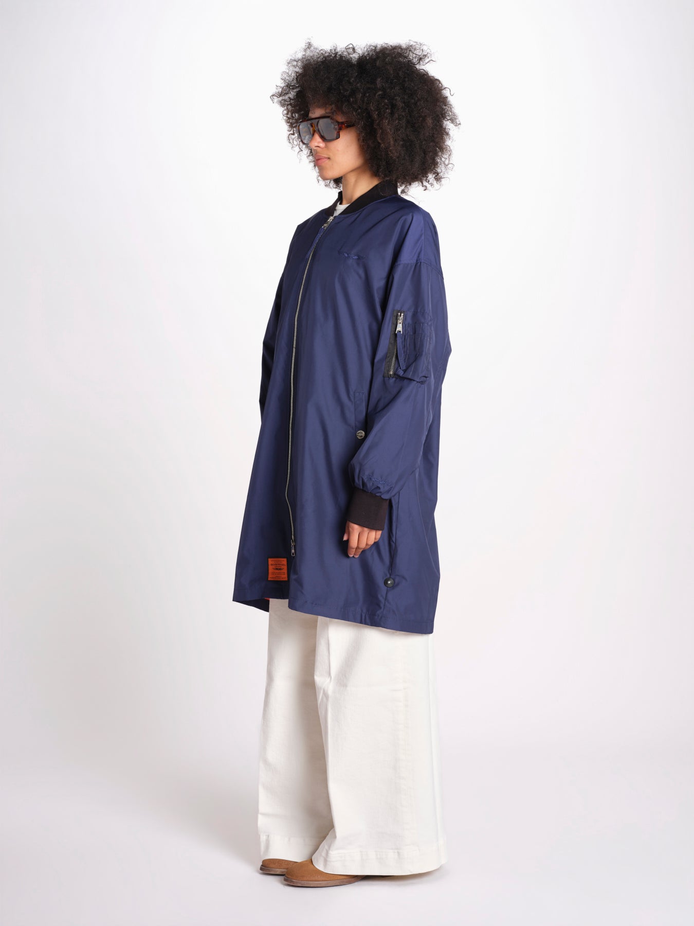 bomber lungo senza elastico BMMA205B6 NAV bombers original 