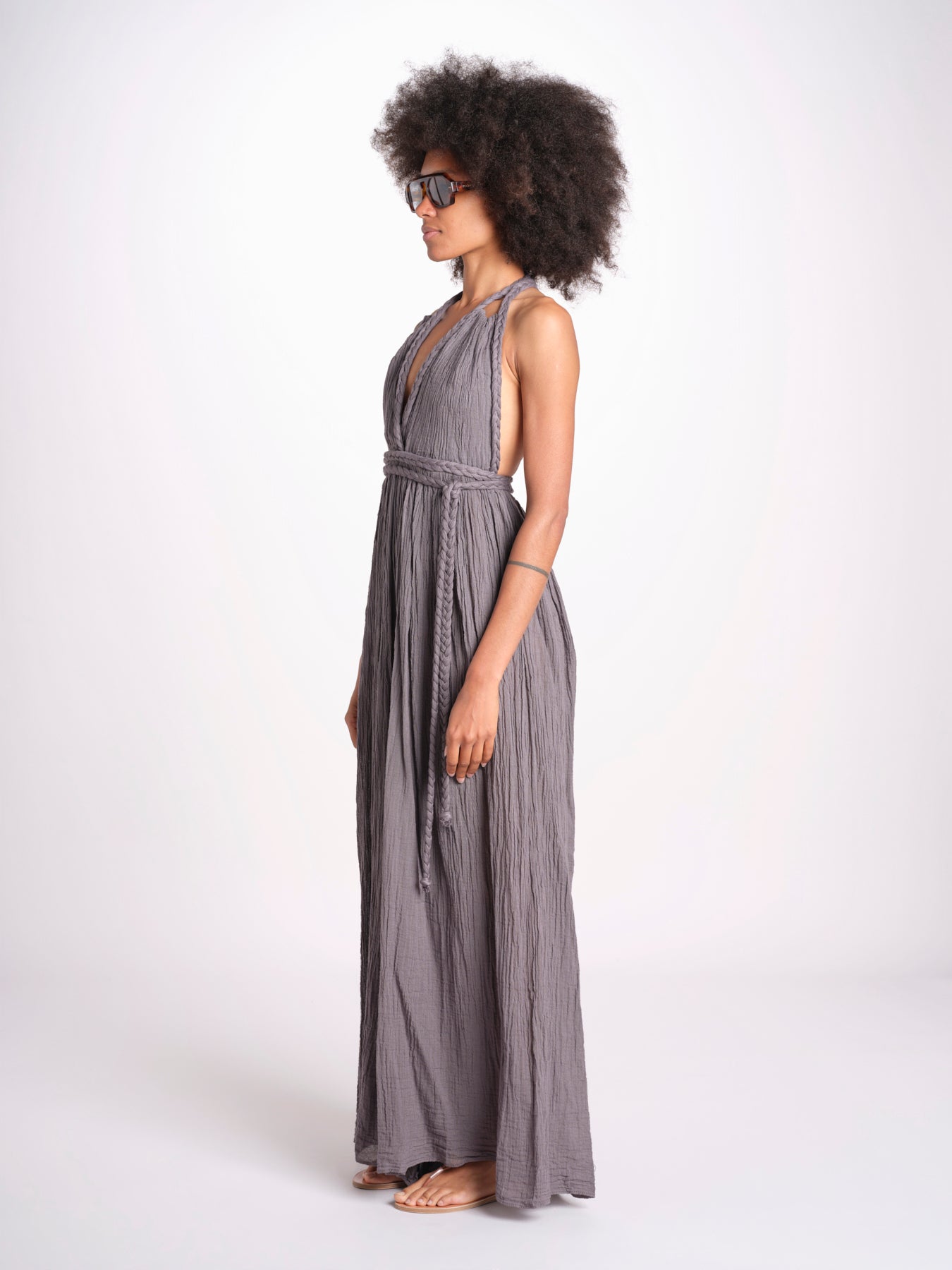 tuta con treccia ESTIA TONE GREY christianzen 