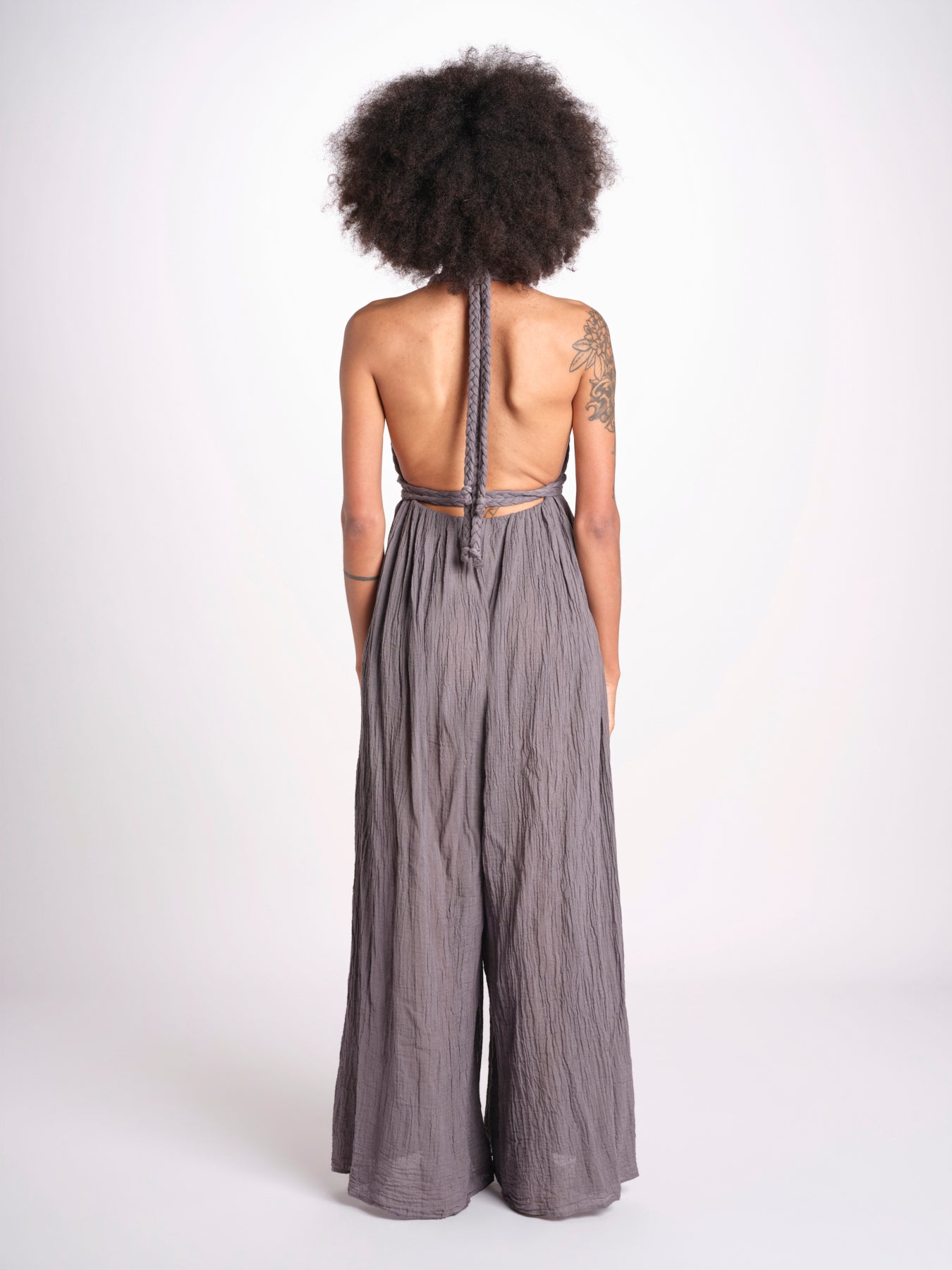 tuta con treccia ESTIA TONE GREY christianzen 