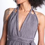 tuta con treccia ESTIA TONE GREY christianzen 