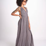 tuta con treccia ESTIA TONE GREY christianzen 