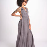 tuta con treccia ESTIA TONE GREY christianzen 