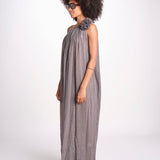 abito monospalla in lurex gessato KALISTA GREY christianzen 