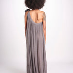 abito monospalla in lurex gessato KALISTA GREY christianzen 