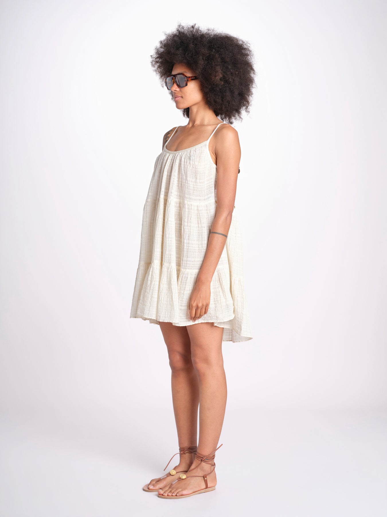 mini abito con spallina MIRABELA MINI WHITE christianzen 
