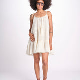 mini abito con spallina MIRABELA MINI WHITE christianzen 