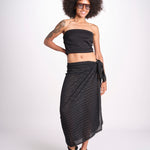 pareo in lurex gessato NORA BLACK christianzen 