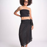 pareo in lurex gessato NORA BLACK christianzen 