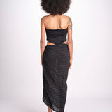 pareo in lurex gessato NORA BLACK christianzen 