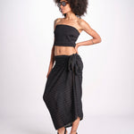 pareo in lurex gessato NORA BLACK christianzen 