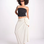 pareo in lurex gessato NORA OFF WHITE christianzen 