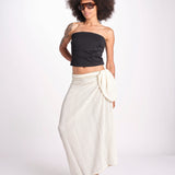 pareo in lurex gessato NORA OFF WHITE christianzen 