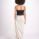 pareo in lurex gessato NORA OFF WHITE christianzen 