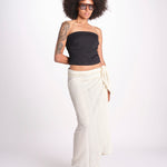 pareo in lurex gessato NORA OFF WHITE christianzen 