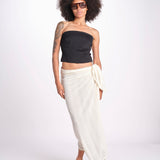 pareo in lurex gessato NORA OFF WHITE christianzen 