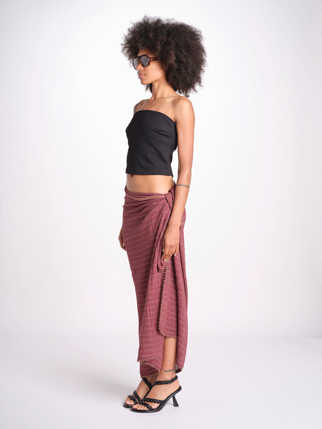 pareo in lurex gessato NORA WINE christianzen 