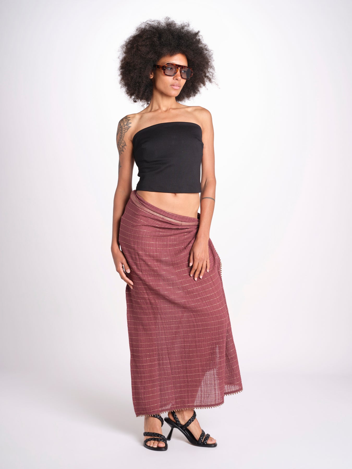 pareo in lurex gessato NORA WINE christianzen 
