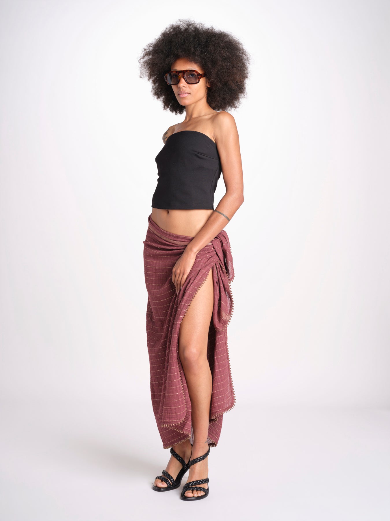 pareo in lurex gessato NORA WINE christianzen 