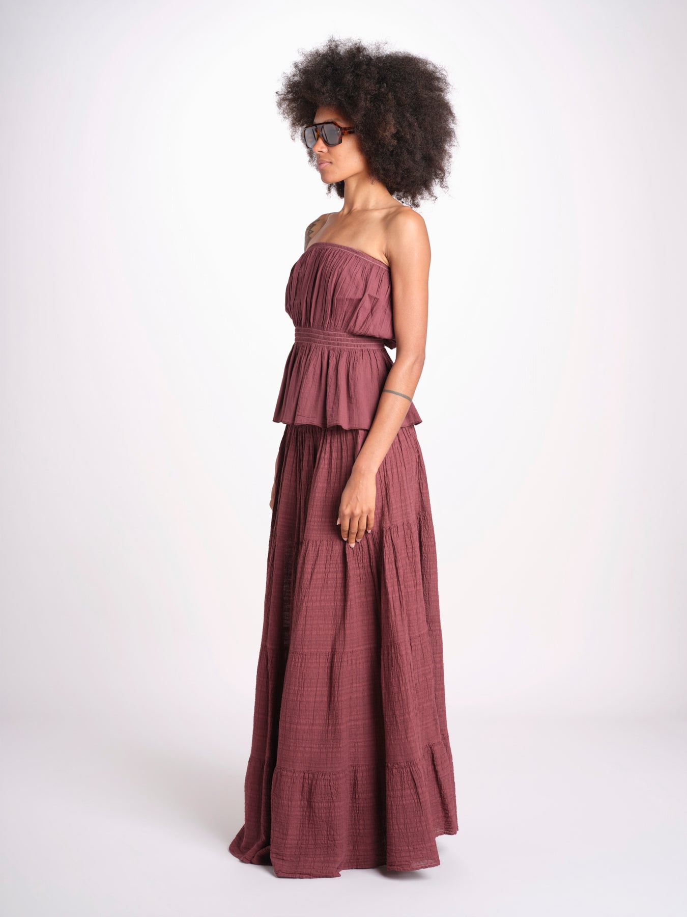 top con elastico PHOEBE WINE christianzen 