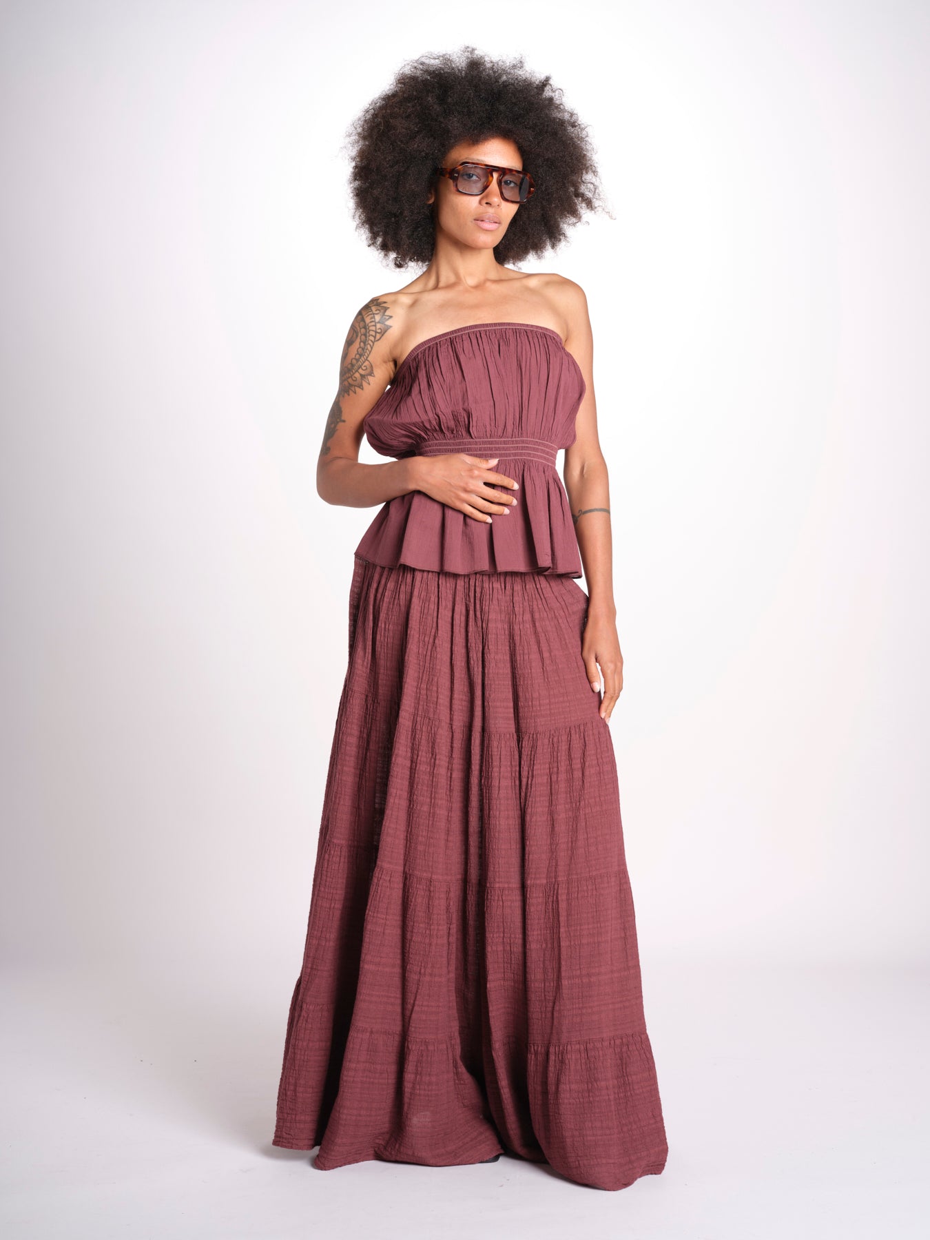 top con elastico PHOEBE WINE christianzen 