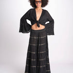 gonna lunga in lurex gessato SERENA BLACK christianzen 