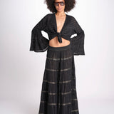 gonna lunga in lurex gessato SERENA BLACK christianzen 
