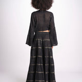 gonna lunga in lurex gessato SERENA BLACK christianzen 