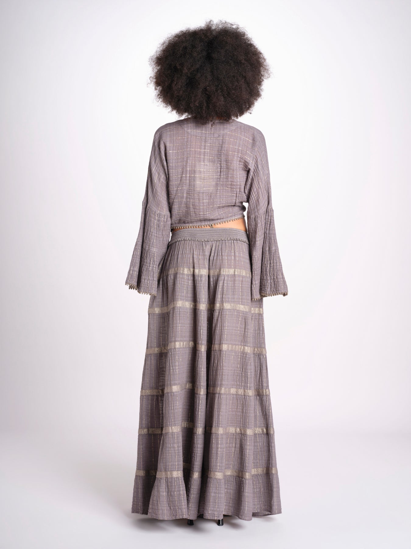 gonna lunga in lurex gessato SERENA STONE christianzen 