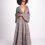 gonna lunga in lurex gessato SERENA STONE christianzen 