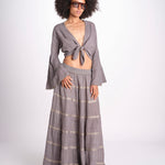 gonna lunga in lurex gessato SERENA STONE christianzen 