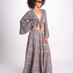 gonna lunga in lurex gessato SERENA STONE christianzen 