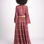 gonna lunga in lurex gessato SERENA WHITE christianzen 