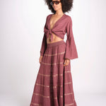 gonna lunga in lurex gessato SERENA WHITE christianzen 