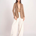 blazer un bottone in lino e cotone FD3962 9150 circolo 1901 