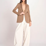 blazer un bottone in lino e cotone FD3962 9150 circolo 1901 
