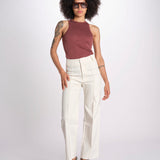 pantalone YOSHITOMO 26R4PAN15 ECRU destree 