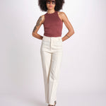 pantalone YOSHITOMO 26R4PAN15 ECRU destree 