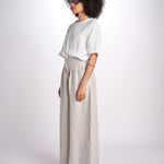 2906L pantaloni in lino spinato U2906L BEIGE dusan 