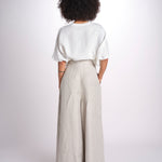 2906L pantaloni in lino spinato U2906L BEIGE dusan 