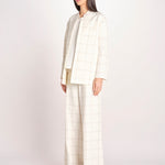 blazer a quadri U3248 IVORY dusan 