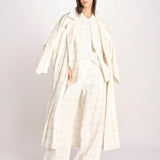 blazer a quadri U3248 IVORY dusan 