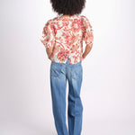 camicia manica sbuffo 344000 FLOWERFUL BEIGE 26040 farm rio 