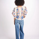 camicia voille m/c stampa a fiori 344127 RENATA SAND 26089 farm rio 