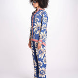 camicia pigiama con stampa a fiori 344132 LUNA BLUE 26067 farm rio 