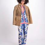 camicia pigiama con stampa a fiori 344132 LUNA BLUE 26067 farm rio 