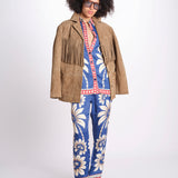 camicia pigiama con stampa a fiori 344132 LUNA BLUE 26067 farm rio 