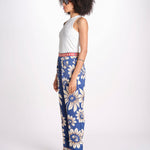 pantalone pigiama con stampa a fiori 344133 LUNA BLUE 26067 farm rio 